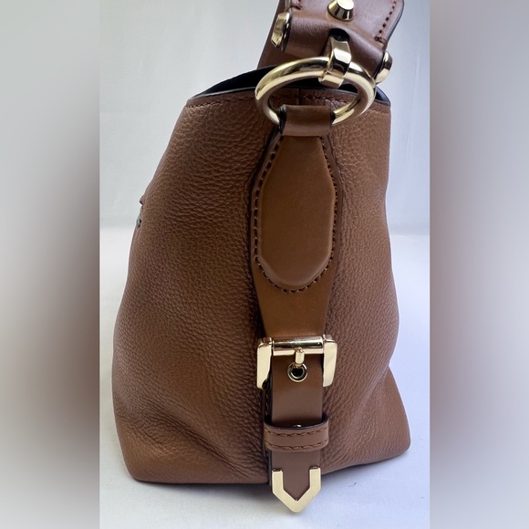 Michael Kors Brooke Pebble Leather Satchel - Picture 11 of 16